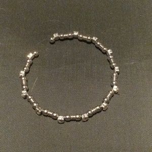 Rhinestone and bead Cuff bracelet